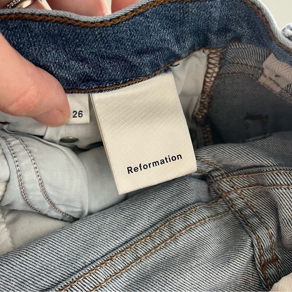 REFORMATION High and Skinny Jeans in Rhine - Picture 14 of 16